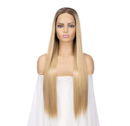 Achieve Effortless Glamour with Jlo Sleek Blonde 34 Synthetic Lace Front Wigs