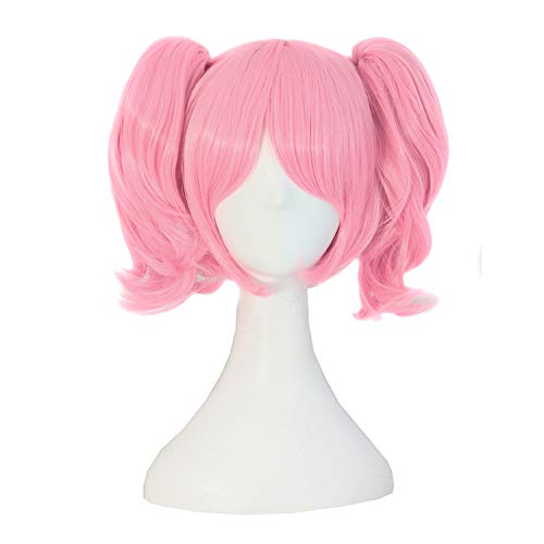 MapofBeauty 35 cm Lolita Sweet and Lovely Straight Anime Cosplay Wig (Pink) for Your Next Cosplay Adventure