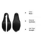 Long Straight Anime Cosplay Wig - Heat Resistant Fashion Wig for Women with Free Wig Cap