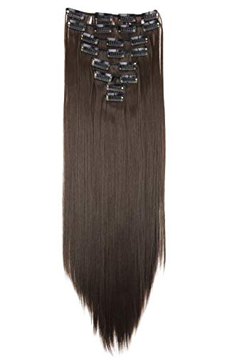 XXL 20" Long 8 Pieces Set Clip-In Hair Extensions