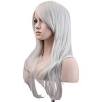 Silvery White Long Wavy Hair - Your Perfect Companion for Cosplay Delight