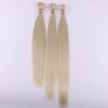 Blonde Silky Straight Synthetic Hair Weave - 3 Bundles of 613# Heat Resistant Fiber for Effortless Elegance