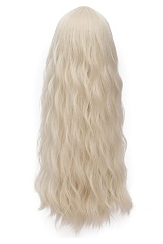 iunoket Women Sarah Sanderson Wig: Long Wavy Curly Blonde Synthetic Lace - Perfect for Halloween, Cosplay, and Daily Glamour