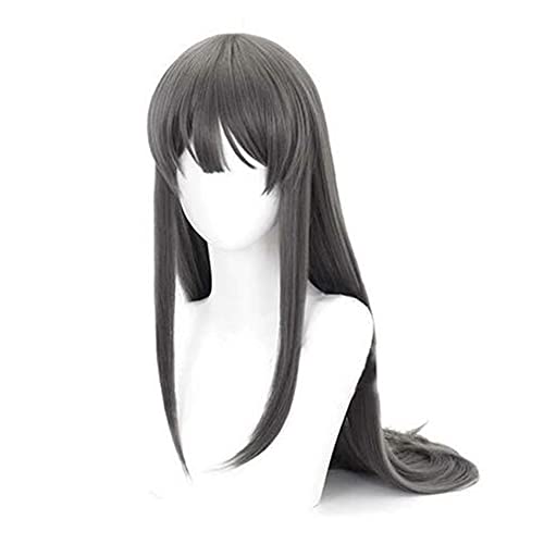 TLSD's Sakurajima Mai Wig - Featuring High-Quality Synthetic Fiber and Bonus Hair Clip for an Authentic Look
