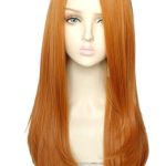 Bold Elegance with the 28-Inch Long Straight Ginger Yellow Costume Wig - Ideal for Anime Cosplay and Halloween