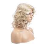 Blonde Bombshell Short Curly Wig - Soft Synthetic Heat Resistant Hair for Party, Costumes, and Halloween Glam