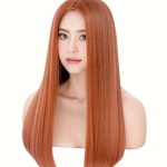 Long Straight Auburn Wig 22 Inches - Copper Red