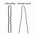 Hairstyle with Wenobby's 100 PCS U Shaped Hair Pins for Buns – Perfect for Secure Updos and Stylish Hairdos