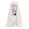 STYLER Long White Synthetic Wig - 30 Inches of Natural Long Wavy Beauty for Stunning Halloween and Christmas Styles