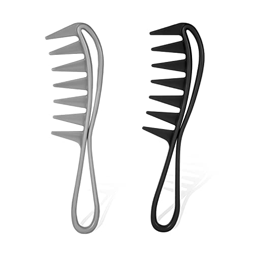 Unleash Your Hair's Potential with the 2 Pcs Large Texture Combs Set