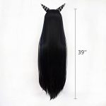 Long Black Wigs featuring Integrated Horns – Perfect for Mioda Ibuki Cosplay, Halloween, and More