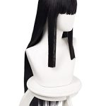 Black Long Straight Bangs Wig - Unleash Your Cosplay Creativity