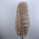Dazzle in Blonde Waves: Synthetic Lace Front Wig for Effortless Elegance - Perfect for Daily Glam and Party Moments