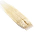 180% Density HD 4x4 14 Inch Gold HD Lace Closure - Sheer HD Lace Blonde Virgin Remy Human Hair Wig for Effortless Elegance