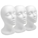 12" Foam Wig Heads - Lightweight and Portable for Home, Salon, and Travel - Ideal for Styling, Display, and Easy Hair Care