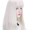 STYLER Long White Synthetic Wig - 30 Inches of Natural Long Wavy Beauty for Stunning Halloween and Christmas Styles