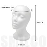 12" Foam Wig Heads - Lightweight and Portable for Home, Salon, and Travel - Ideal for Styling, Display, and Easy Hair Care