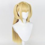 Long Straight Blonde Cosplay Wig: High-Quality Heat Synthetic Hair for Girls and Women, Perfect for Halloween Parties and Anime Cosplay
