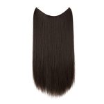 Dark Brown Hair Extensions Invisible Wire