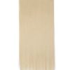 S-noilite Elegant 30-Inch Longest Straight Bleach Blonde 3/4 Full Head Clip in Hair Extensions - Transform Your Look Instantly with High-Quality Synthetic Fiber