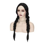 22-Inch Long Black Wig – Perfect for Halloween and Cosplay Parties!