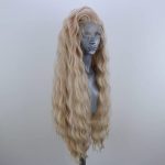 Dazzle in Blonde Waves: Synthetic Lace Front Wig for Effortless Elegance - Perfect for Daily Glam and Party Moments