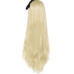Golden Wig - Long, Wavy, and Perfectly Paired with a Black Bow for Halloween Costume Parties