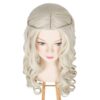 White Queen with M MISS U HAIR Princess Wig - Perfect for Kids' Halloween Costumes and Cosplay