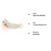 DIGUAN's Messy Wide 2 Strands Synthetic Braided Headband - Beauty Accessory in Light Ash Blonde, Perfect for Effortless Style