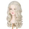White Queen with M MISS U HAIR Princess Wig - Perfect for Kids' Halloween Costumes and Cosplay