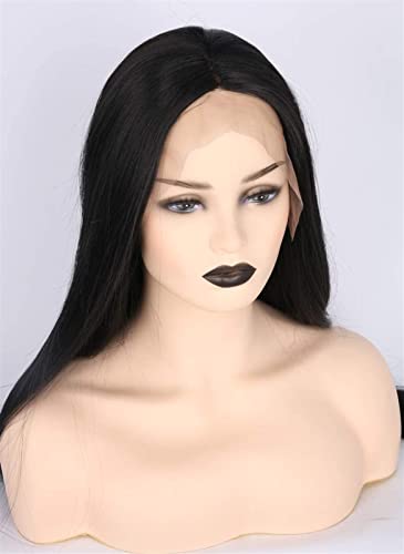 NNOLA Women's Wig 24 Inch Black Straight Lace Front - Unleash Your Glamour for Halloween, Concerts, and Beyond