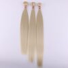 3 Bundles Silky Straight Synthetic Hair Weave Extensions in Blonde
