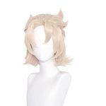 SL Short Blonde Wig Unisex Cosplay: Anime Fluffy