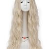 iunoket Women Sarah Sanderson Wig: Long Wavy Curly Blonde Synthetic Lace - Perfect for Halloween, Cosplay, and Daily Glamour