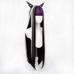 Long Black Wigs featuring Integrated Horns – Perfect for Mioda Ibuki Cosplay, Halloween, and More