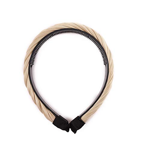 Hairro Fishtail Braided Headband – Synthetic Hairpiece with Teeth for Effortless Elegance