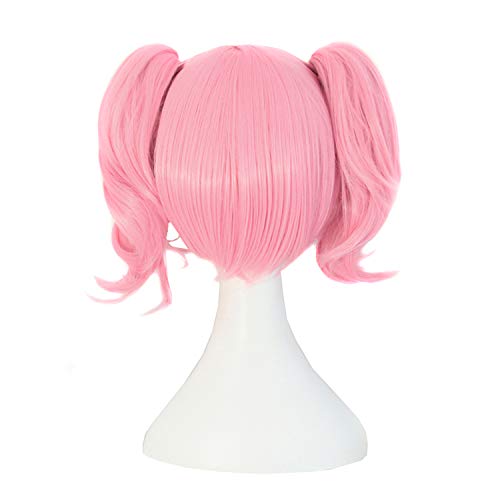 MapofBeauty 35 cm Lolita Sweet and Lovely Straight Anime Cosplay Wig (Pink) for Your Next Cosplay Adventure