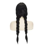 22-Inch Long Black Wig – Perfect for Halloween and Cosplay Parties!