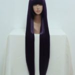 Cosplay Charm with Long Straight Deep Purple Cosplay Wig - Vibrant Anime Hair Perfect for Halloween Party Role Play