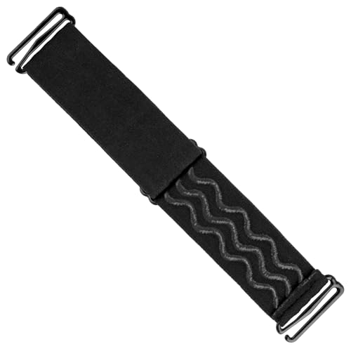 Rolybag Black Adjustable Elastic Wig Band with Nonslip Silicone Strips