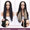 6PCS 24" Black Clip-In Hair Extensions for Long, Beautiful Waves