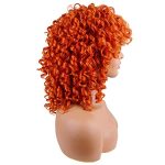Short Loose Curly Wig - Natural Half Wigs for Women in Vibrant Ginger Orange