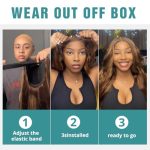 Effortless Beauty Unleashed: 24 Inch Wear And Go 5x5 HD Lace Closure Body Wave Wig - Ombre Highlight Honey Blonde Elegance