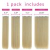 Blond Clip Hair Extensions 22" Straight Hair Pieces Synthetic 18"wavy Cheap Natural Fluffy&Not Tangled