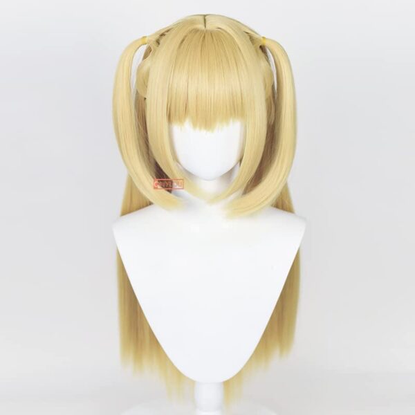 Transform into Misa Amane with Long Blonde Cosplay Wig – Perfect for Halloween and Costume Events