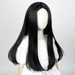 Long Straight Black Cosplay Wig – Includes Free Wig Cap for Effortless Daily and Party Cosplay