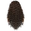 Ebingoo's 26 Inch Dark Brown Lace Front Wig – Embrace Natural Elegance with Heat-Resistant Curly Perfection