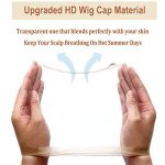 HD Wig Cap Set - 20 Transparent Caps for Lace Front Wigs with Invisible Stocking Caps and Elastic Wig Band