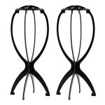 Travel in Style with the 2PCS Portable Wig Stand