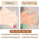 HD Wig Cap Set - 20 Transparent Caps for Lace Front Wigs with Invisible Stocking Caps and Elastic Wig Band